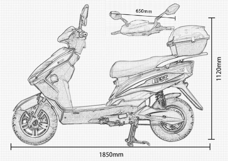 Электроскутер FST 2000W Ecomotik